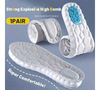 1 paire de semelles intérieures en gel de silice avec amortissement des chocs, confort respirant pour les chaussures de sport décontracté et de basket-ball, soins des pieds CN37-38,CN35-36,CN41-42,CN3