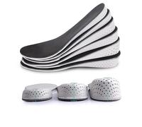 1 paire de semelles intérieures en mousse à mémoire de forme souple et respirante pour augmenter la hauteur - Semelles invisibles pour soulever des talons (4.3cm)