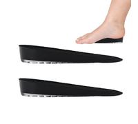 1 paire de semelles intérieures respirantes de 1,5 cm pour chaussures d'entraînement, bottes en tissu (noir) 26 x 15 cm
