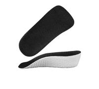 1 paire de semelles intérieures respirantes et invisibles - Soutien de la voûte plantaire - Durable - Demi semelle intérieure - Pratique à utiliser - Noir - L