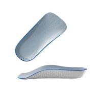 1 paire de semelles intérieures respirantes et invisibles - Soutien de la voûte plantaire - Durable - Demi semelle intérieure croissante - Pratique à utiliser - Gris-S