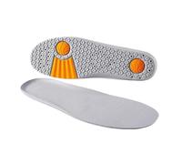 1 paire de semelles orthopédiques en mousse à mémoire de forme pour homme et femme pour chaussures de sport, semelle en maille, déodorant, coussin respirant, pieds de course (gris, EU39)