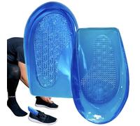 1 paire de semelles orthopédiques en silicone pour la correction des jambes, coussinets de talon à usage quotidien, semelles correctrices confortables pour un meilleur soutien du pied