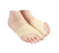 1 paire de séparateurs d'orteils pour hallux valgus correcteurs d'oignon, ajusteur d'os et de pouce (beige)