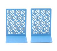 1 paire de serre-livres en métal creux pour livres, support simple décoratif pour étudiants, supports décoratifs simples en métal creux