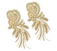 1 paire de strass à la mode et paillettes durables embellissements robe décorative pour sacs à chaussures et occasions spéciales