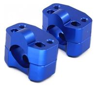 1 Paire De Supports De Barre Et De Boulons Adaptateur De Guidon Pince De Montage De Guidon 7/8 "à 1 1/8 28mm Moto en Aluminium Riser De Guidon(Bleu)