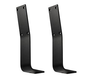 1 paire de supports de Dossier TAB Acier Noir Mat Profil 60 x 8 mm Hauteur 323,5 Profondeur 123 mm Dossier Support de Dossier pour Banquette et Lits de SO-TECH