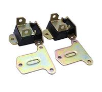 1 paire de supports de moteur SHLPDFM en polyuréthane noir en acier zingué 3990914 3960768 6258154 compatible avec petit Big Block Chevy SBC BBC 350 454