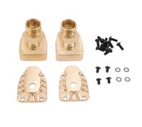 1 paire de supports d'essieu arrière RC, compatibles avec le kit de remplacement de voiture RC AXIAL AXP8 Gilamon à l'échelle 1/8 (laiton)