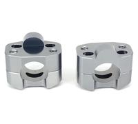 1 Paire De Supports Et Boulons De Barre De Moto en Aluminium Adaptateur De Guidon Pince De Montage De Guidon 7/8 "à 1 1/8 28mm Riser De Guidon(Titanium)