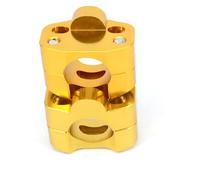 1 Paire De Supports Et Boulons De Barre De Moto en Aluminium Adaptateur De Guidon Pince De Montage De Guidon 7/8 "à 1 1/8 28mm Riser De Guidon(Or)