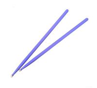 1 paire de tambours, 5A et 7A, ensemble en bois multicolore avec pointe ovale pour une performance polyvalente de batterie débutant, design (violet 5A)