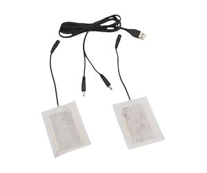 1 Paire De Tapis Chauffant USB En Fibre De Carbone - Coussin Chauffant Électrique, 5 V USB, Élément C-hauffant Électrique, Coussinets Chauffants En Film, Chauffage Électriques, Chauffe-main Et Cou