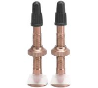 1 Paire De Valves D'air éTendues De VéLo De 52 Mm, Buse De Noyau De Valve Presta Sans Chambre à Air Pour Vtt (Café)