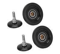 1 paire de vélo pliant Easywheel en alliage d'aluminium anodisé, roue Simple pliante noire