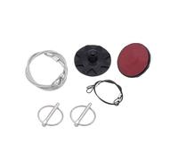 1 paire de verrous de capot, pièces de moteur, kit de verrouillage de goupille de capot de course automobile, Serrure de Capot de Voiture(Black)