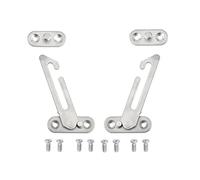 1 paire de verrous de sécurité de fenêtre en acier inoxydable pour enfants - Entrebâilleur de sécurité en UPVC pour la maison, la maternelle, l'école - Pour gaucher et droitier