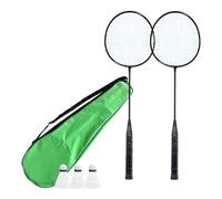 1 paire de volants de badminton légers, ensemble de raquettes de badminton professionnelles doubles pour 2 joueurs jouant des volants pour enfants, joueurs d'intérieur et d'extérieur