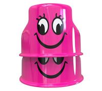 1 paire d'échasses d'équilibre pour enfants, autocollants de visage souriant, échasses de marche pour jeux plein air à la maternelle