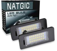 1 Paire D'éclairage De Plaque D'immatriculation À Led 3528 Puces 24smd Ensemble De Lampe De Plaque D'immatriculation À Led Étanche Pour Serie 1 Serie 3 Serie 5 X5 X6 12v 3w - 6000k Blanc