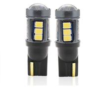 1 Paire d'éclairages de largeur de voiture, Aluminium Led T10 Décodage 12v 500lm 2835 15smd 6500k Blanc Avec Lentille Lecture Lampe de Plaque d'Immatriculation Lumière