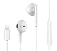 1 paire d'écouteurs filaires avec connecteur Lightning pour écouteurs | Écouteurs stéréo HiFi compatibles avec iPhone 14 13 12 11 Pro Max XR XS X