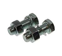 1 paire d'écrous et boulons d'attelage plaqués zinc haute résistance M16 x 45 mm MP249B Maypole