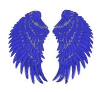1 paire d'écussons brodés en forme d'aile, diable cousu sur des appliques