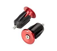 1 Paire d'Embouts de Guidon de Vélo, Bouchons de Poignées de Vélo en Alliage d'Aluminium Bouchon de Extrémité de Poignée de Guidon de Vélo(Rouge)