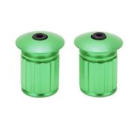 1 Paire D'embouts de Guidon de Vélo, Embouts de Guidon Réglables en Alliage D'aluminium pour 18-20mm Guidon de Vélo de Route BMX VTT (Vert)