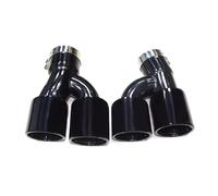 1 paire d'embouts en fibre de carbone compatibles avec les modèles G30, G31, 525i, 528i, 530i, mise à niveau M5, buse d'échappement quadruple, silencieux(Black)