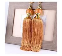 1 paire d'embrasses de rideaux avec pompon, boule cristal, corde, support à franges, boucle, accessoires décoration salle(17)