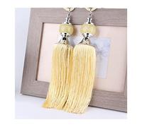 1 paire d'embrasses de rideaux avec pompon, boule cristal, corde, support à franges, boucle, accessoires décoration salle(12)
