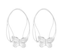 1 paire d'embrasses de rideaux magnétiques à longueur réglable en forme de papillon