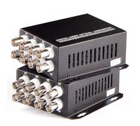 1 Paire d'émetteur-récepteur Optique vidéo à Fibre émetteur-récepteur Optique vidéo Pur à 8 canaux Port FC monomode Fibre Unique 20KM