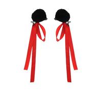 1 paire d'épingles à cheveux en forme de ruban pour chignon en peluche pour enfants à la mode pour petites filles cosplay coiffe