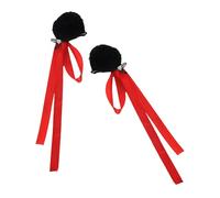 1 paire d'épingles à cheveux en forme de ruban pour chignon en peluche pour enfants à la mode pour petites filles cosplay coiffe