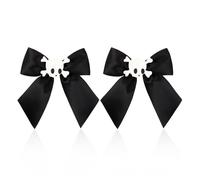 1 paire d'épingles à cheveux gothiques en forme de nœud papillon et tête de mort pour filles - Pince à cheveux punk Halloween Punk Queue de cheval - Pince à cheveux pour femme