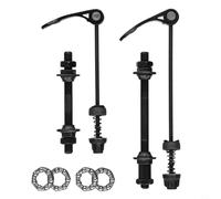 1 paire d'essieux de vélo à dégagement rapide avec roulements de moyeu de 25 mm, kit d'arbre creux avant et arrière pour vélo de route, VTT, (avant + arrière)