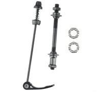 1 paire d'essieux de vélo à dégagement rapide avec roulements de moyeu de 25 mm, kit d'arbre creux avant et arrière pour vélo de route, VTT, (arrière)