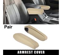 1 Paire Devant Housse Accoudoir Siège Rechange pour Voiture Beige