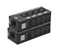 1 paire d'extenseurs Ethernet RJ45 Cat5/Cat6 à 4 canaux XLR/Audio