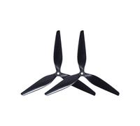 1 Paire D'Hélices 9X4X3 9 Pouces 3 Pales CCW + CW Hélice X8 Paddle Noire pour Drone FPV