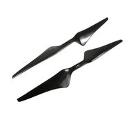 1 Paire d'hélices Carbone Noires 1555 15x5.5 CW/CCW inversées compatibles Hexacoptère, Octocopter, Multi-Rotor UFO Universel