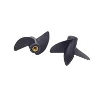 1 Paire d'hélices en Nylon à Filetage M4 35 mm 39 mm 42 mm 45 mm 2 pales hélice Gauche Droite for Bateau RC Speed Mono Cat modèle de Bateau(45mm)