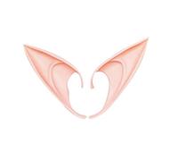 1 paire d'oreilles d'elfe accessoires cosplay latex doux pointu prothétique faux oreilles Halloween fête masques couleur claire 12 cm type 2