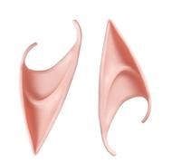 1 Paire d'oreilles d'elfe Simulation Oreilles d'elfe Douces Adultes Accessoires Photo Cosplay décor de fêteOpération Facile