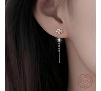 1 paire Élégant S925 Argent Design Rose romance Et Beauté , Minimalisme Et Personnalisé style , Mise En Évidence Brillant Parfait Pour Pour Femme Port Quotidien , Rencontre Ou Comme Cadeau À Petite Am