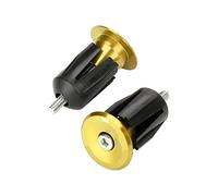 1 Paire Extrémités de Barre de Vélo Bar End Sliders en Aluminium Alliage Vélo Guidon pour Vélo de Route Vélo de Montagne(Jaune)